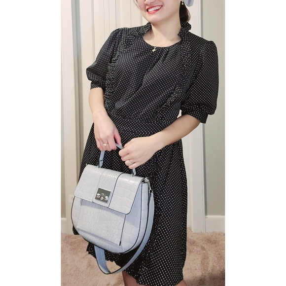 Jeanne D'Arc Vintage Polkadot Dress - Picture 8 of 9